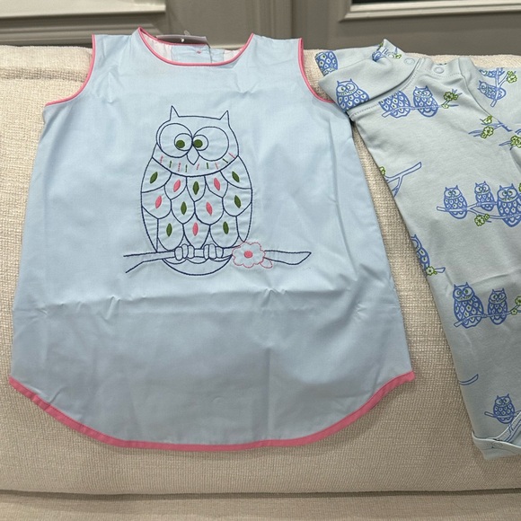 Beaufort Bonnet Light Blue Jumper with Owl Design and Owl Turtleneck. - Picture 2 of 10